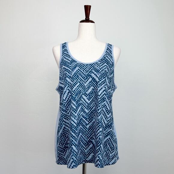 The North Face Blue FlashDry Scoop Neck Tank Top - Picture 1 of 8